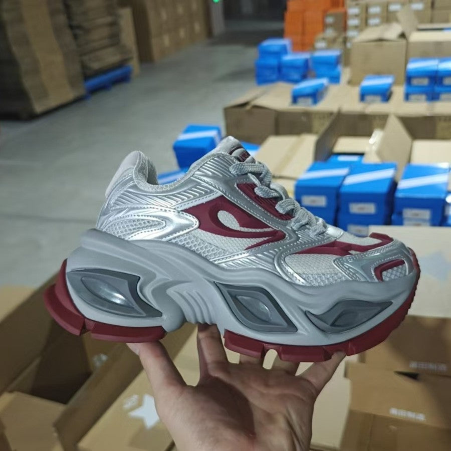 Men's Eye Dad Super Pop Summer Breathable Platform Height Increasing Insole Men's Sports Shoes