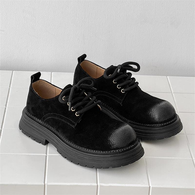 Men's Spring Breathable Thick-soled British Style Couple Men's Martin Boots