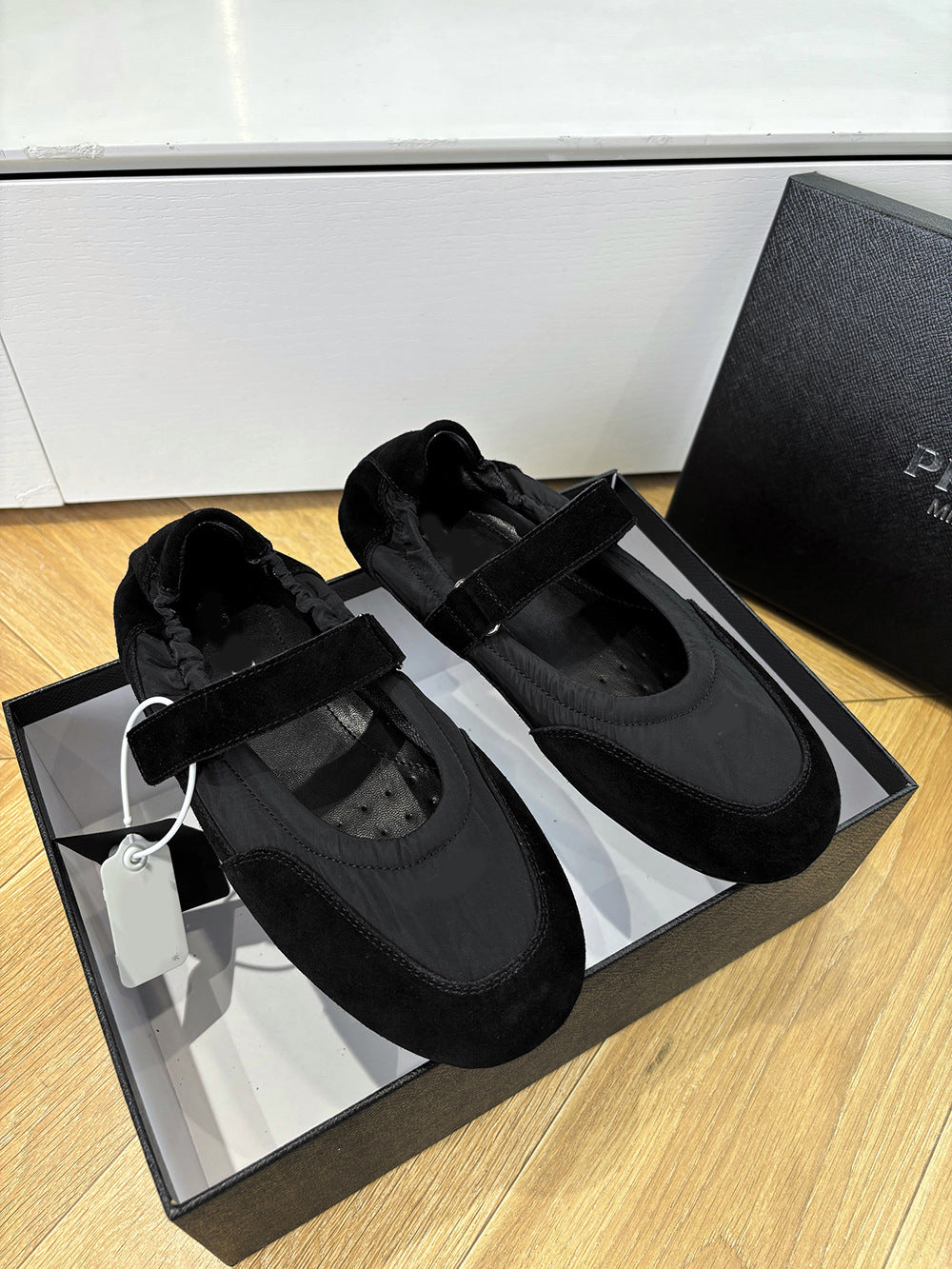 Women's Channel Version Triangle Mark Velcro Mary Jane Lightweight Soft Sole Slippers