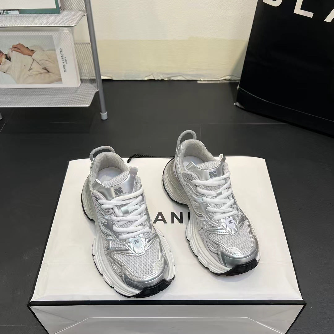 Women's Dad Fashionable Summer Lightweight Platform Versatile Mesh Breathable Sneakers
