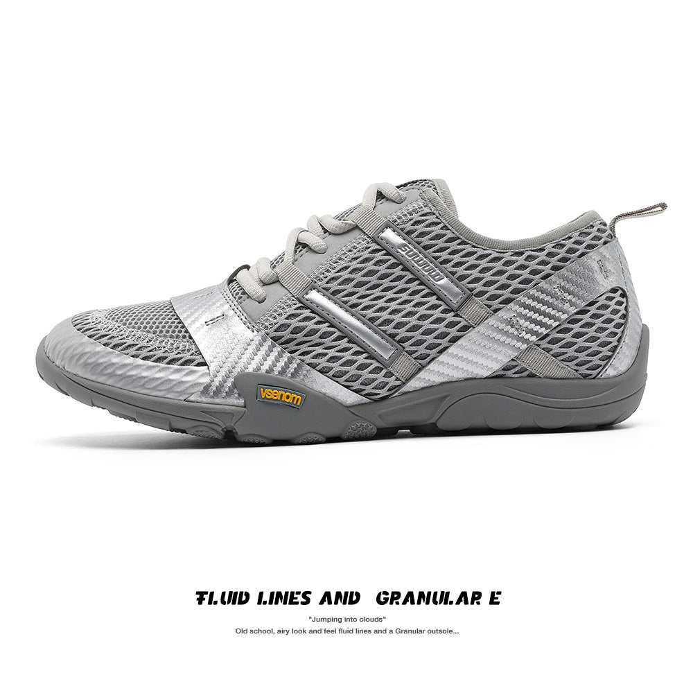 Unisex Liquid Sier Summer Couple Breathable Casual Shoes