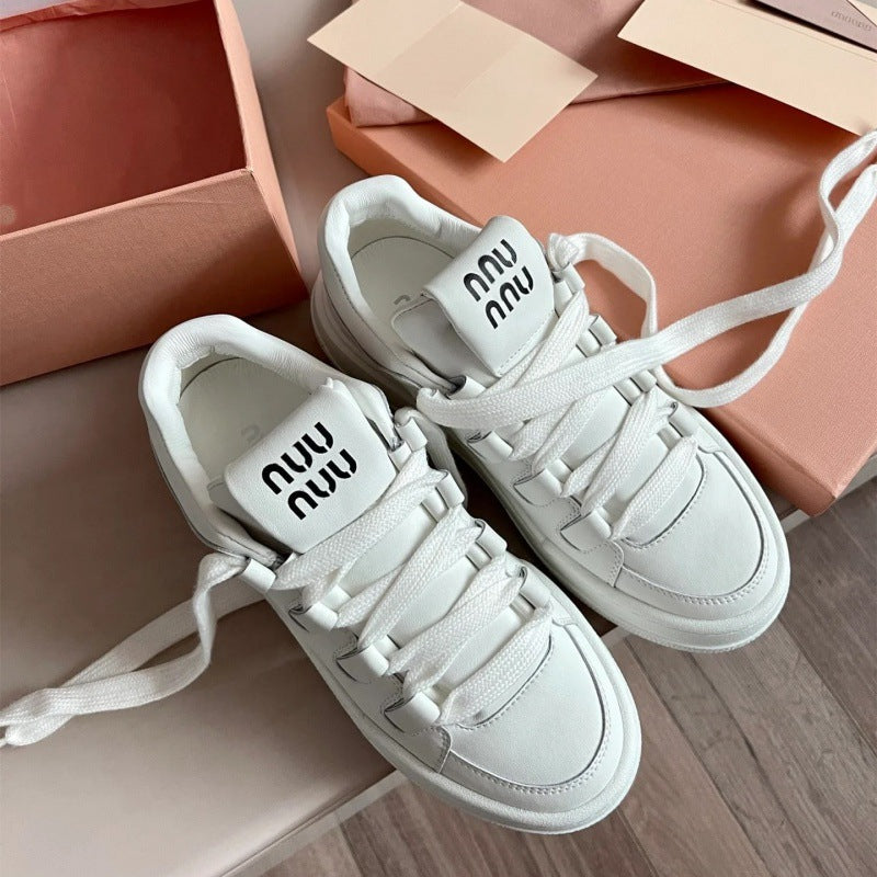 Women's Platform White Hight Increasing Board Leisure Women's Shoes