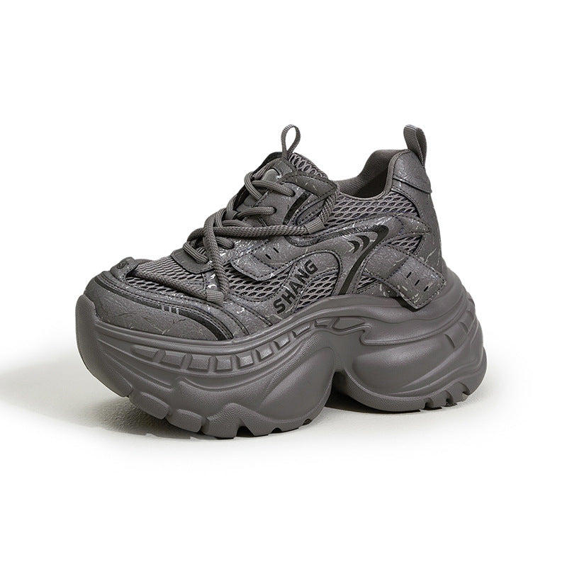 Women's Dad Small Thick Bottom Height Increasing Women's Sports Shoes
