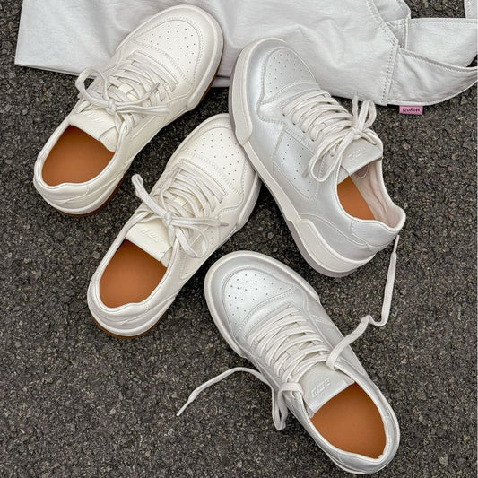Women's Thin Bottom White Fashionable Versatile Sports Women's Casual Shoes