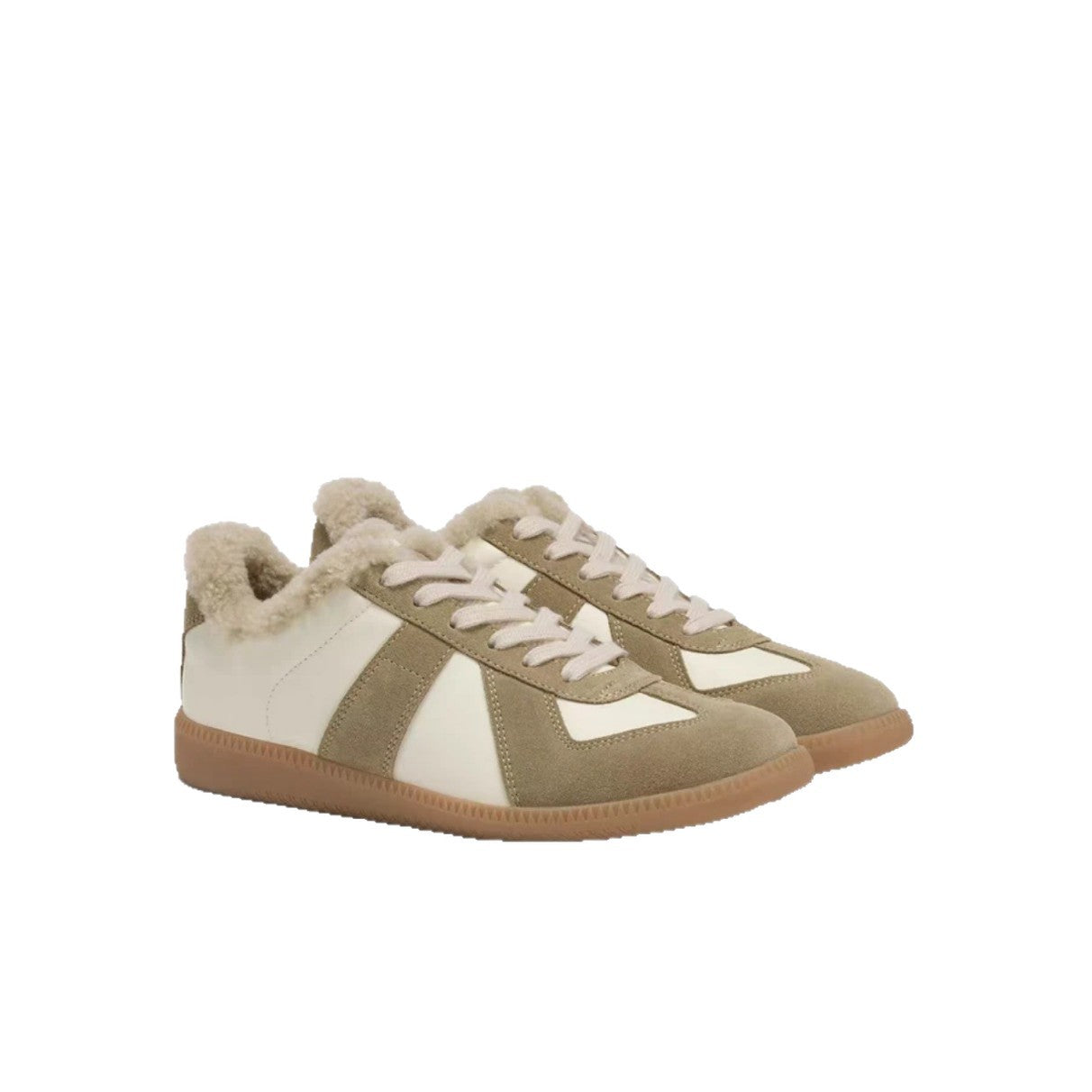 Women's Fleece-lined German Training Real Wool Lining Sports Casual Shoes