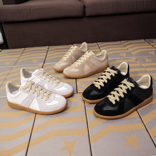 Women's Insole Genuine German Training Vintage Skateboard Flat Platform White Lovers Women's Casual Shoes