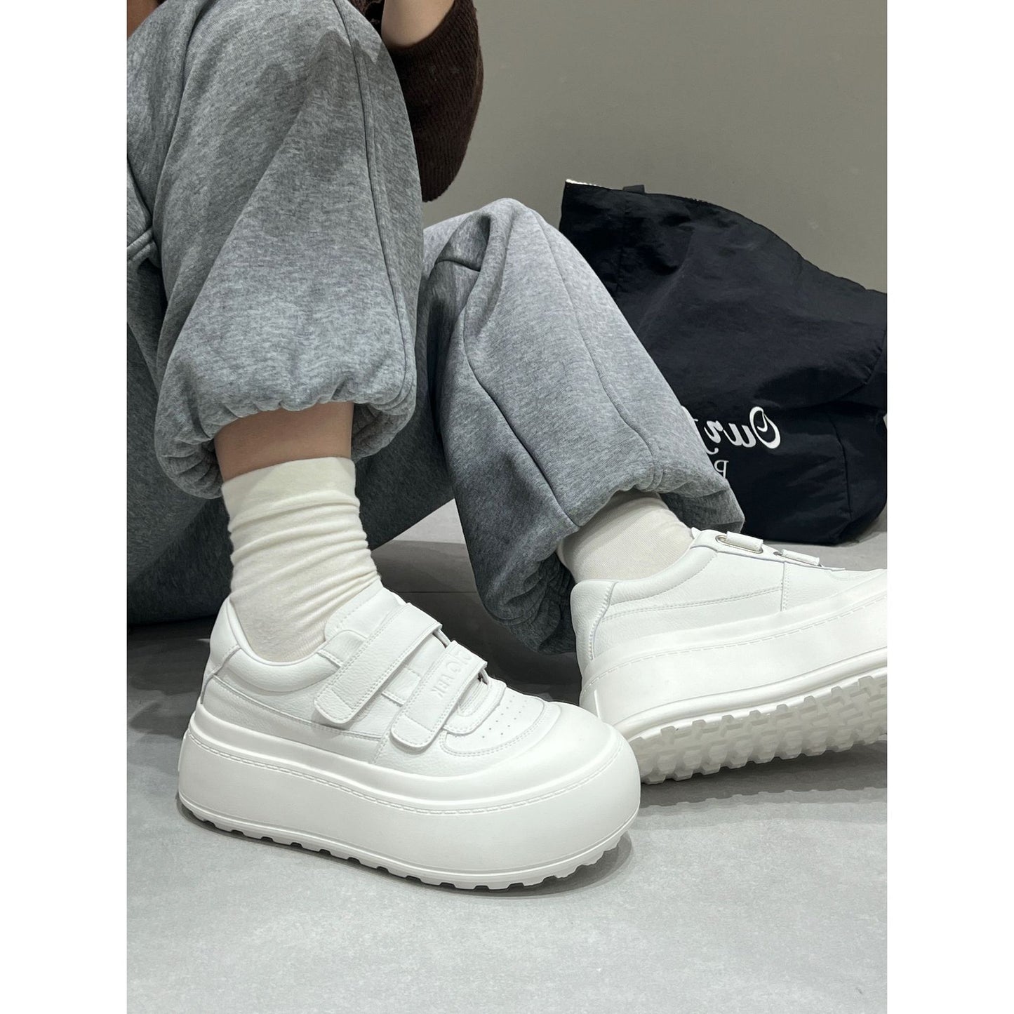 Women's Spring Velcro Thick Sole Increased Comfort Sports Casual Shoes