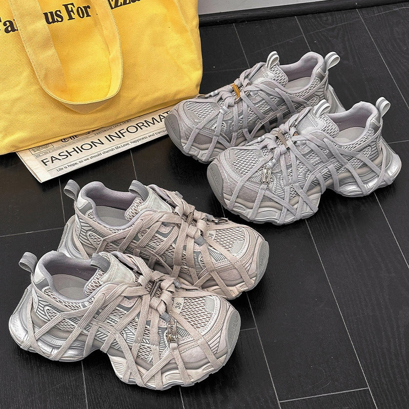 Women's Wind Dad Spring Platform Height Increasing Women's Sports Shoes