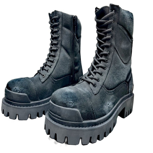 Men's Round Toe Viscose Big First Layer Men's Leather Boots