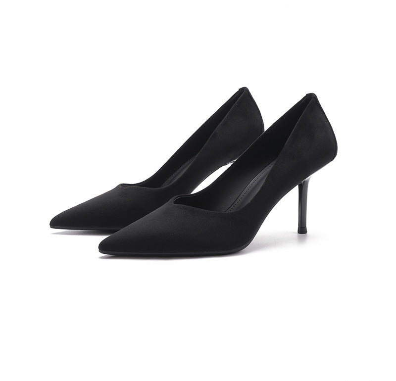Women's High Pointed Stiletto Not Tired Feet Pumps Temperament Korean Style Women's Fashion Shoes