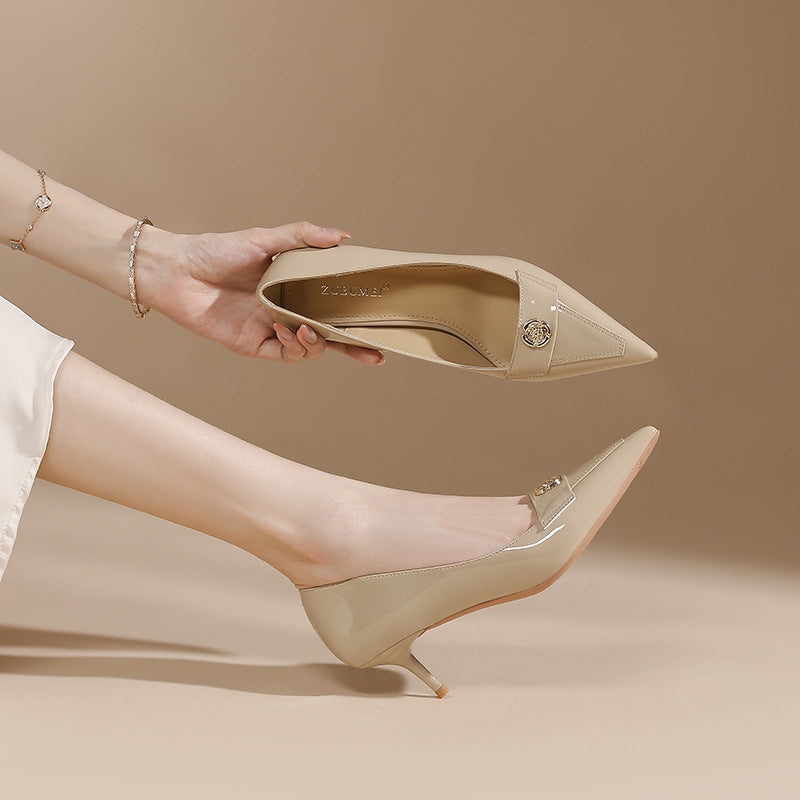 Women's Korean Sexy High-heeled Stiletto Elegant Shallow Mouth With Men's Shoes