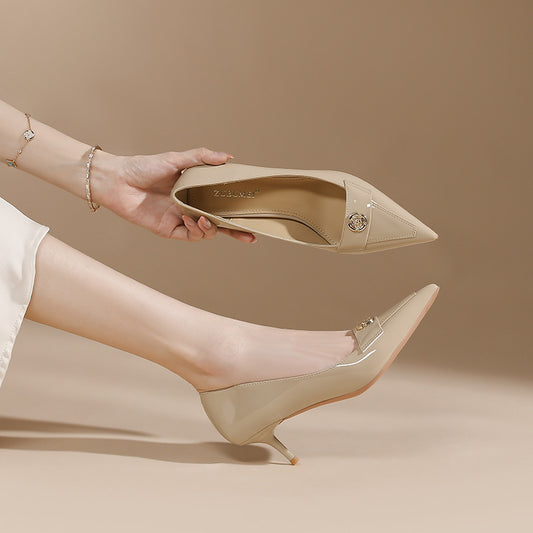 Women's Korean Sexy High-heeled Stiletto Elegant Shallow Mouth With Men's Shoes