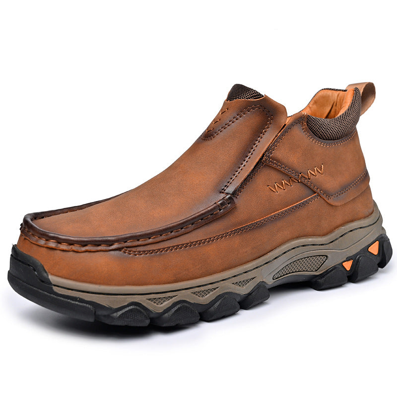 Versatile Men's Winter Outdoor Mountaineering Hiking Men's Leather Boots