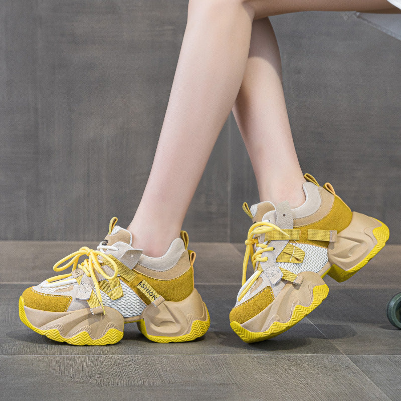 Women's Platform Height Increasing Insole Sports Casual Shoes