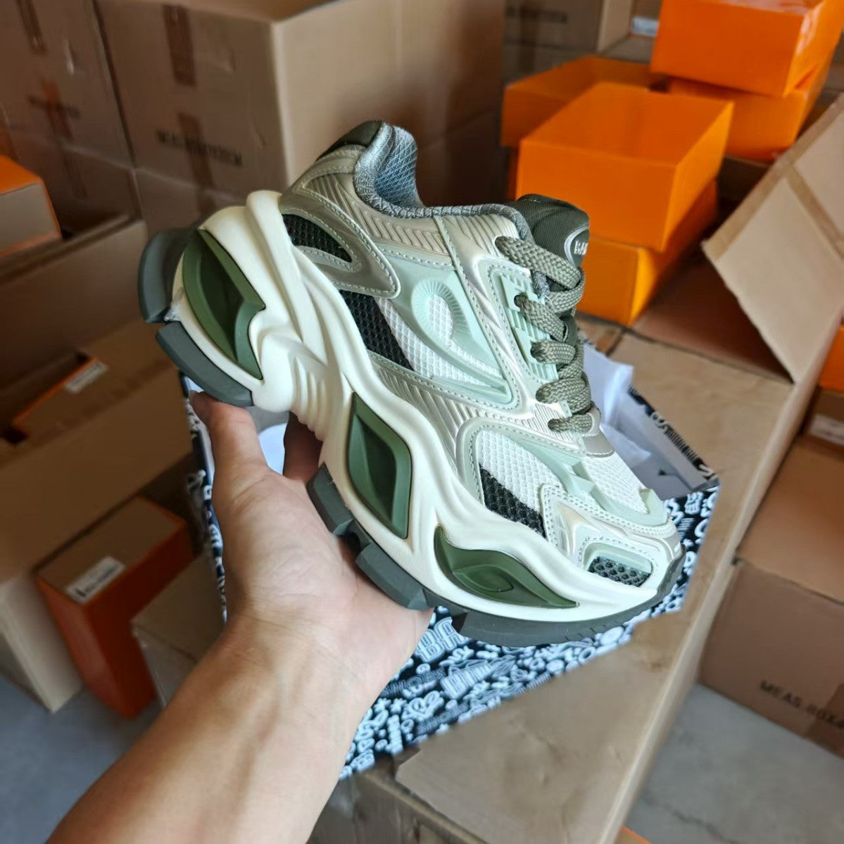 Men's Eye Dad Super Pop Summer Breathable Platform Height Increasing Insole Men's Sports Shoes