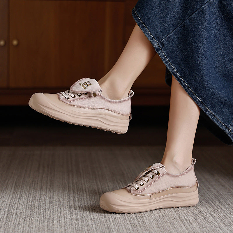 Women's Thick Bottom Niche Sports Retro Style Casual Shoes