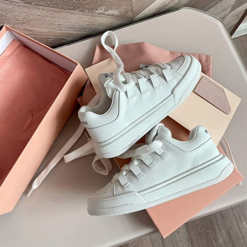 Women's Platform White Hight Increasing Board Leisure Women's Shoes