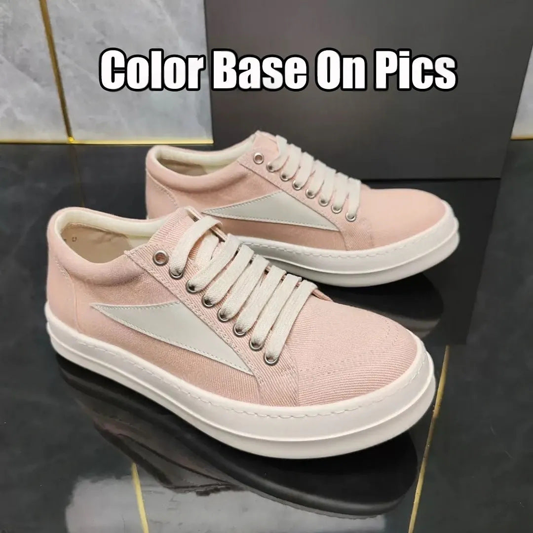 Platform Height Increasing Round Toe High Version Comfortable Casual Shoes