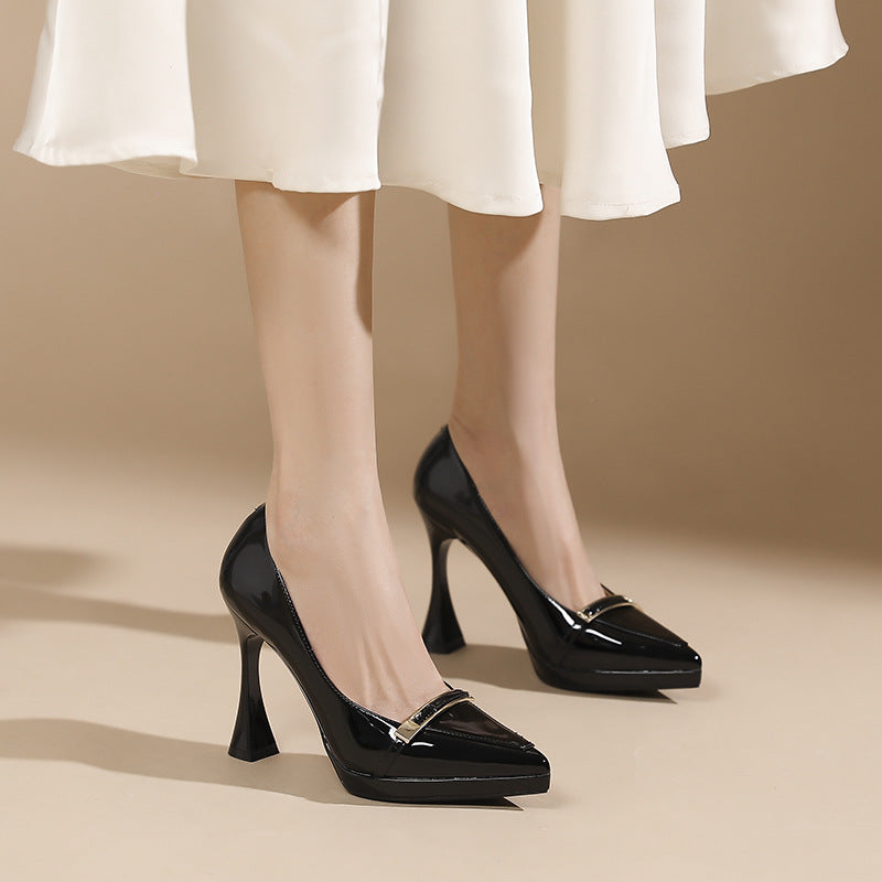 Women's High Autumn Waterproof Platform Not Tired Heels