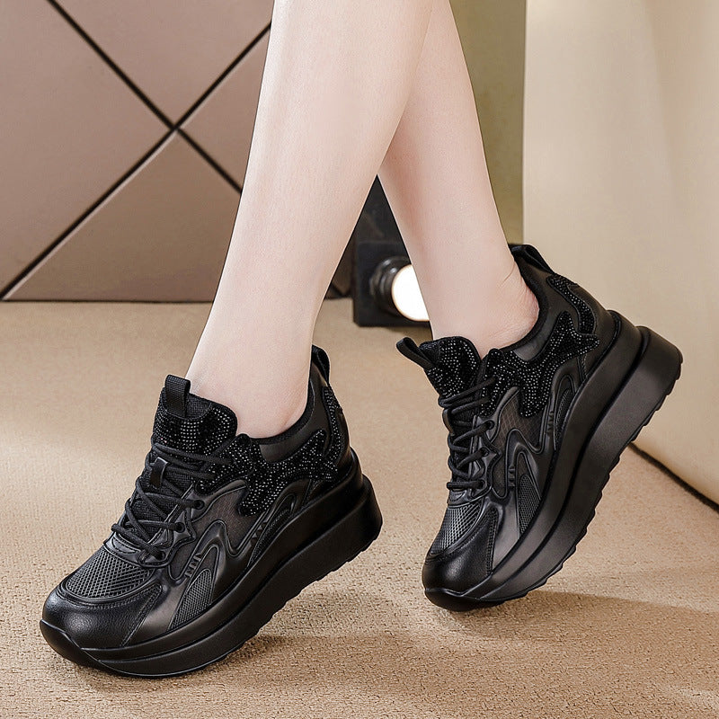 Women's Bottom Height Increasing Insole Fashion Exercise Men's Shoes