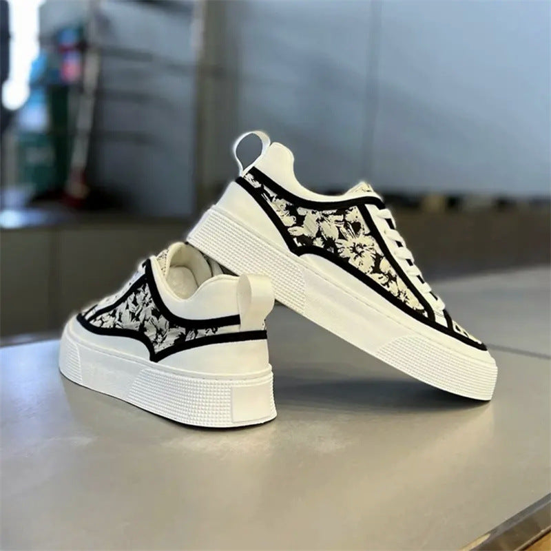 Men's Fashionable Summer Printing Breathable Board Versatile Men's Sports Shoes