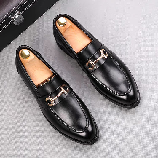 Men's Slip-on Business Korean Style British Green Men's Shoes