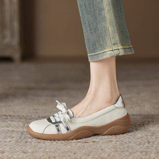 Women's Thick Bottom Shallow Mouth Wedge Platform Color Women's Fashion Shoes