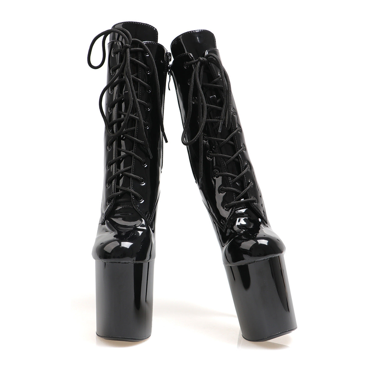Plus Size Nightclub Platform Booties Sexy Short Heels