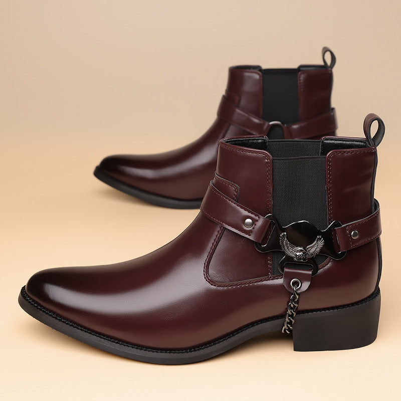 Size British Style Fashion Retro Solid Men's Martin Boots