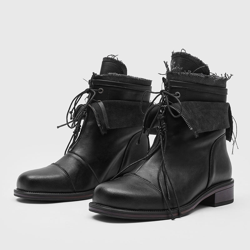 Men's Outdoor Advanced Wandering Nomadic Style Thick Men's Martin Boots