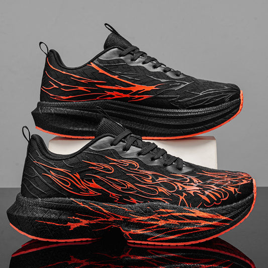 Men's Cushioning Rebound Professional Running Spring Breathable Mesh Lightweight Men's Sports Shoes