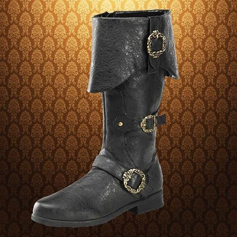 Classic Medieval Viking Force Laboratories Renaissance Men's Leather Boots
