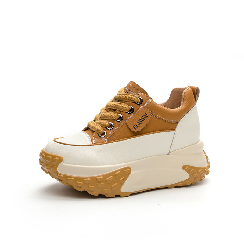 Height Increasing Insole Clunky Retro Small Platform Sneakers