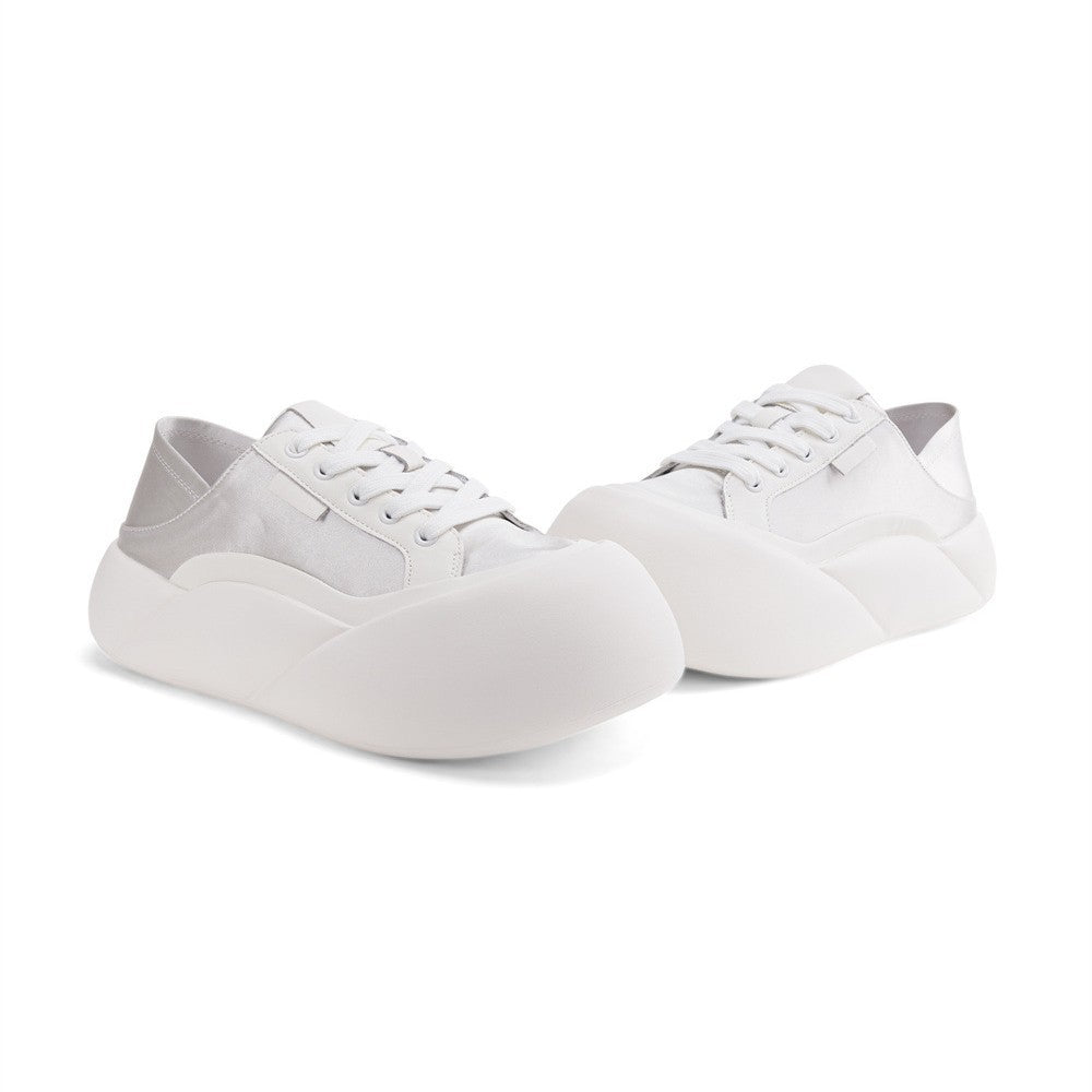 Women's Bottom Bread Step-on Two-way Increased Ugly Sneakers