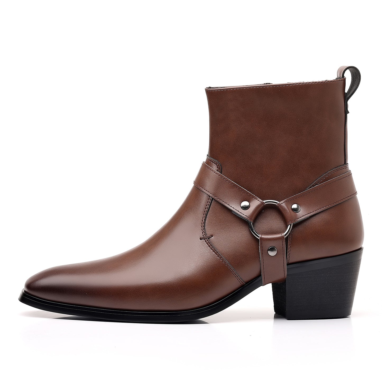 Men's Olympic British Chelsea Rivet Personality High Men's Leather Boots