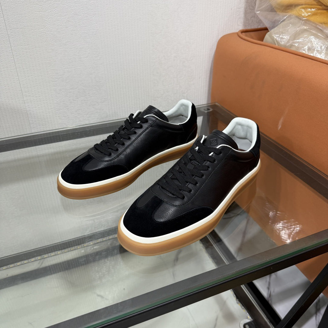 Women's & Men's Style German Training White Soft Genuine Men's Sports Shoes