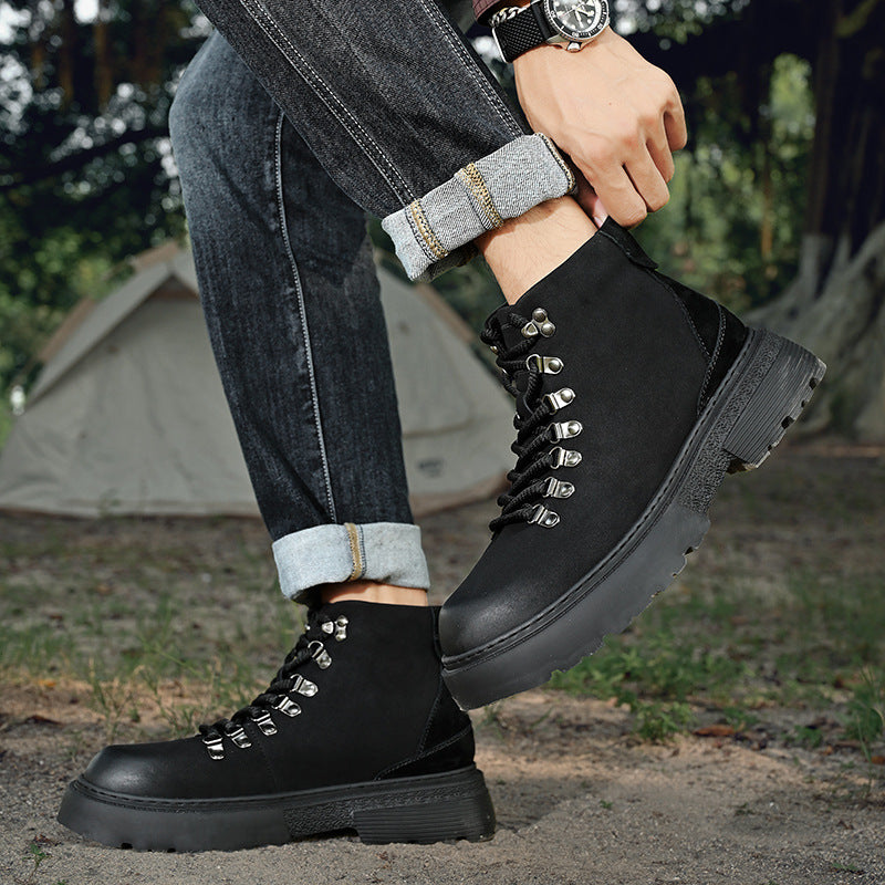 Men's Thick Warm Worker Versatile Large Size Boots