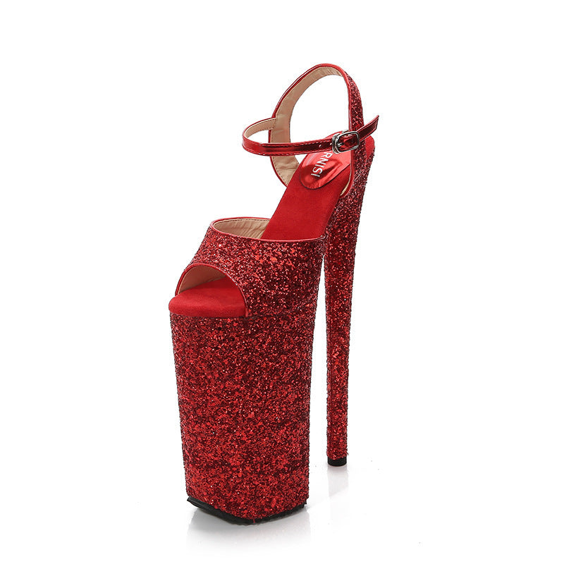 Waterproof Platform Stiletto Plus Size Sexy Sandals