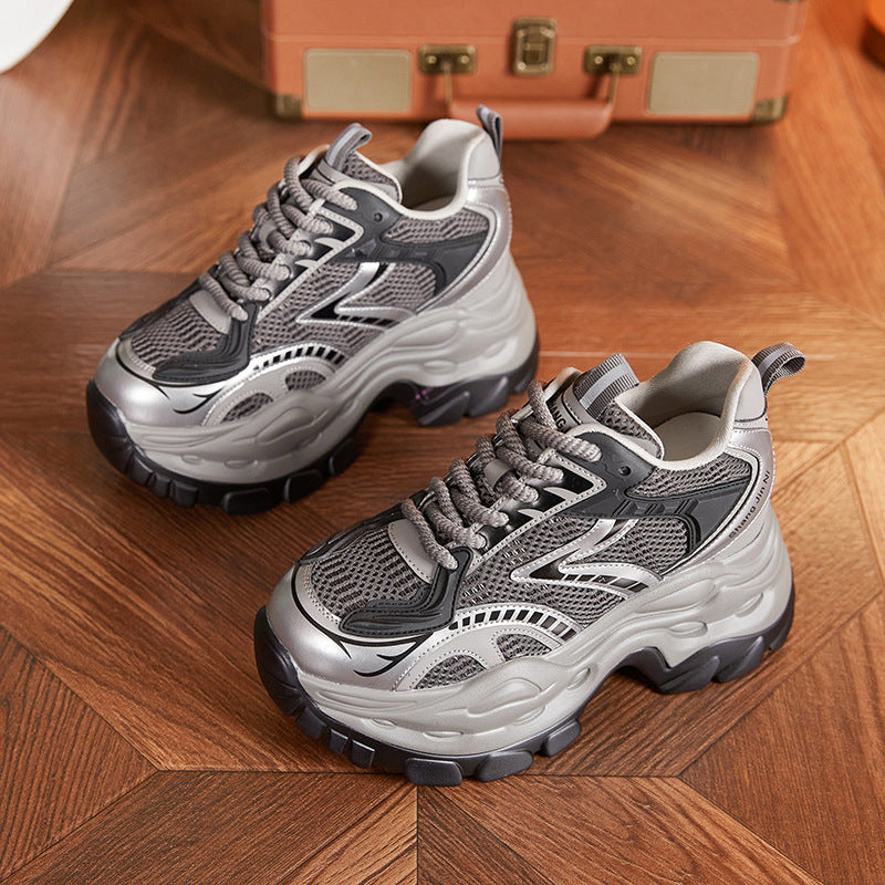 Women's Platform Dad Spring Small Height Increasing Women's Sports Shoes