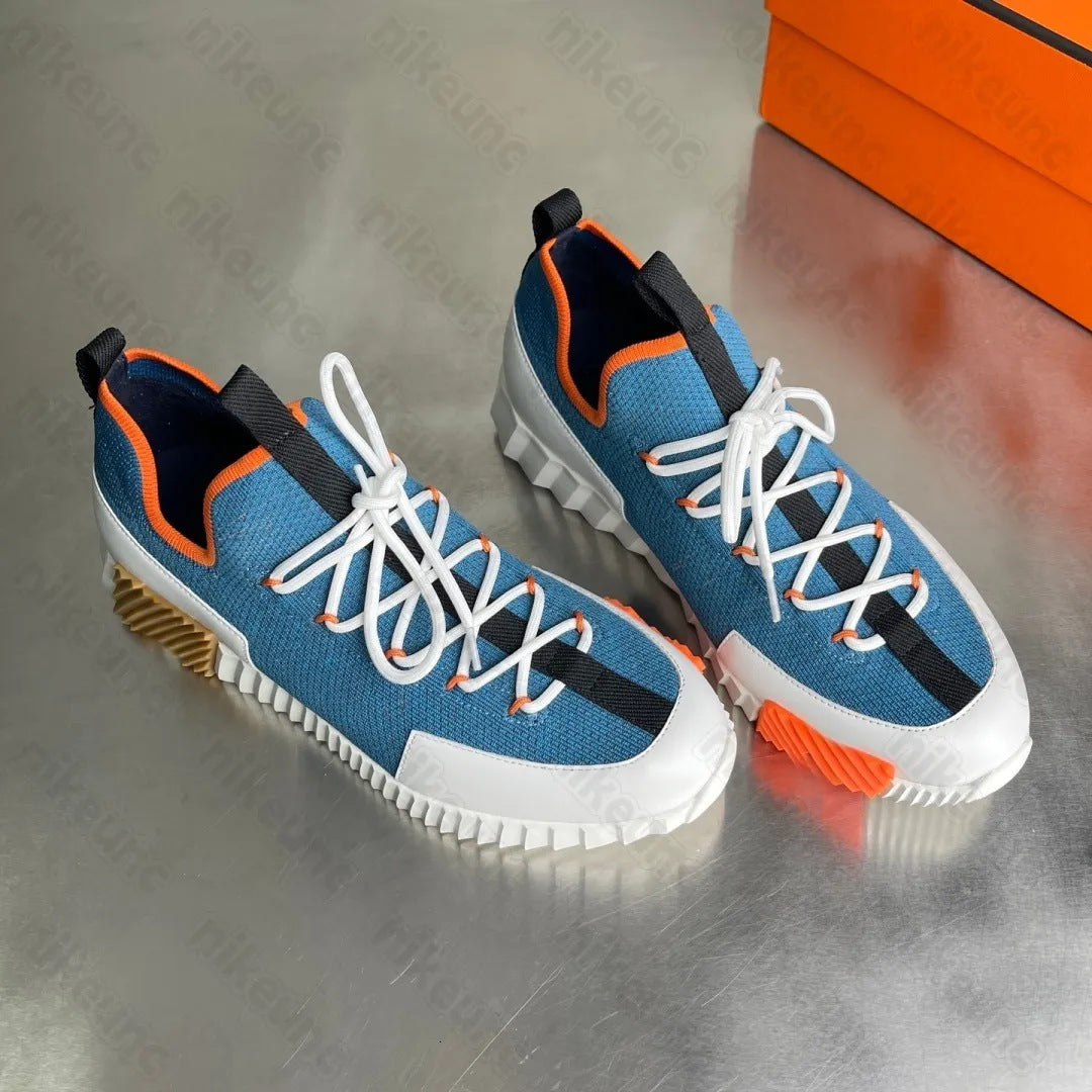 Men's Breathable Mesh Lace Up Lightweight Trendy Men's Sports Shoes