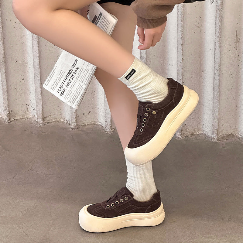 Women's Bottom Elevator Wild Autumn Lightweight Soft Not Tired Feet Women's Sports Shoes