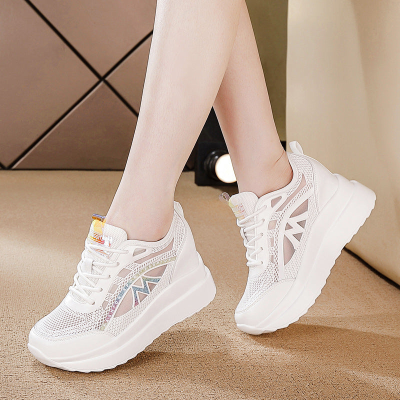 Women's Hollow Mesh Breathable Running Soft Bottom Casual Shoes