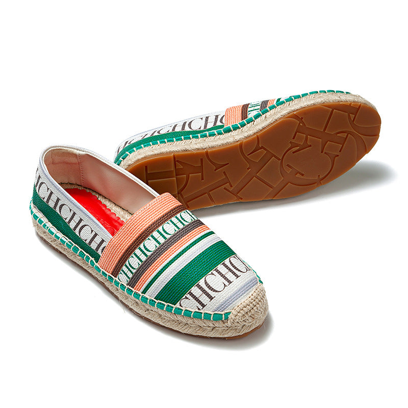 Women's Fisherman Thick Bottom For Outdoors Letter Side Fashion Solid Color Women's Casual Shoes
