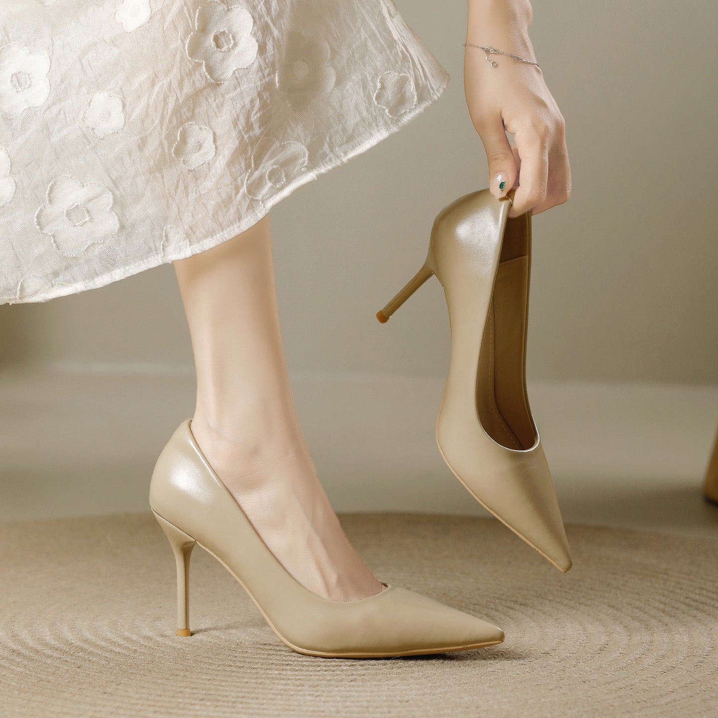 Women's Simple High Autumn Low-cut Stiletto Comfortable Soft Women's Fashion Shoes
