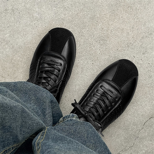 Women's & Men's Spring Retro German Training Small Derby Leather Shoes