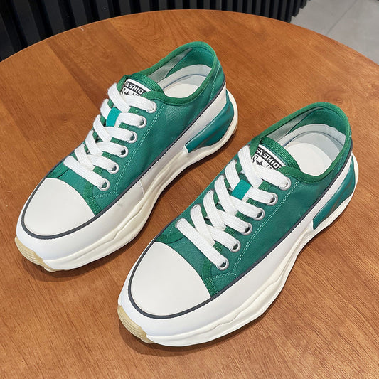 Women's Yarn Platform White Summer Flat Breathable Women's Casual Shoes