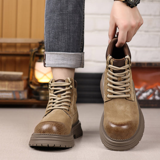 Men's Desert Autumn Worker British Style Outdoor Men's Martin Boots