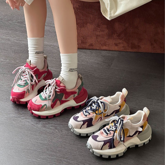 Women's Trendy Daddy Spring Minority Thick Bottom Sneakers