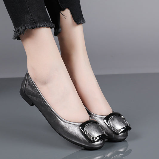Women's Low-cut Pumps Mother Leap Moon Oversized Foldable Ballet Women's Fashion Shoes