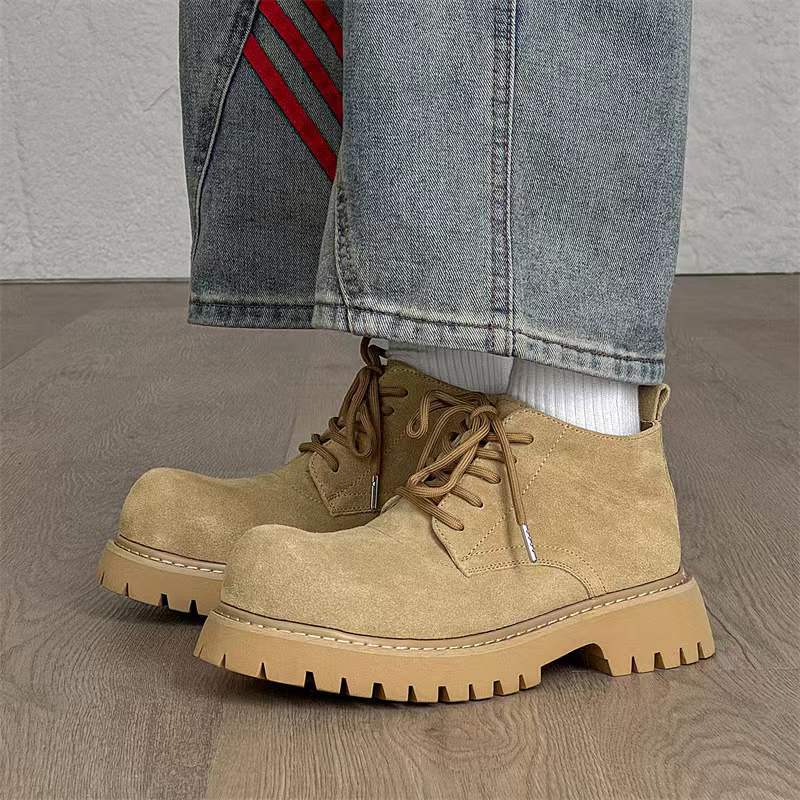 Men's Mountaineering British Big Head Worker Retro Platform Men's Martin Boots